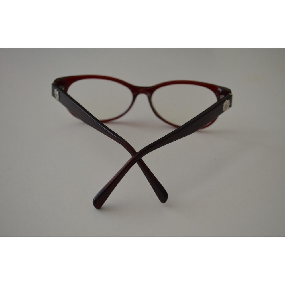 CHANEL 3243 c.539 Tweed Bordeaux Brown Red Eyeglasses Frames Italy 53-16-135 - Picture 4 of 15